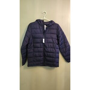 Gap Kids Black Lightweight Puffer Jacket with Hood  XXL NWT